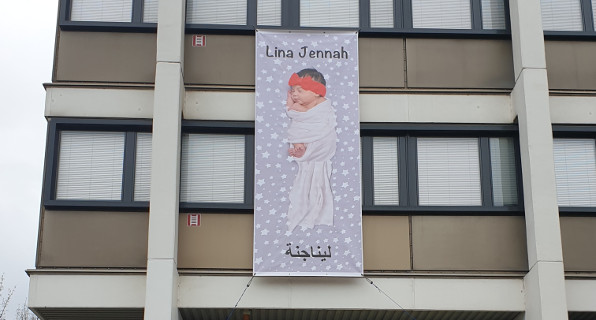 Banner Werbung an Baustellen, Gerüsten oder Zäunen - 07